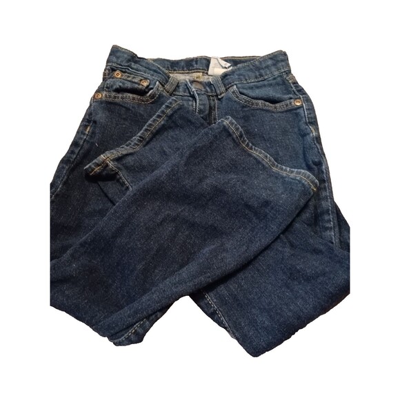 Sonoma Life Style Mid Rise Demi Bootcut Jeans kids Size 6 Blue Dark Wash - Picture 1 of 4